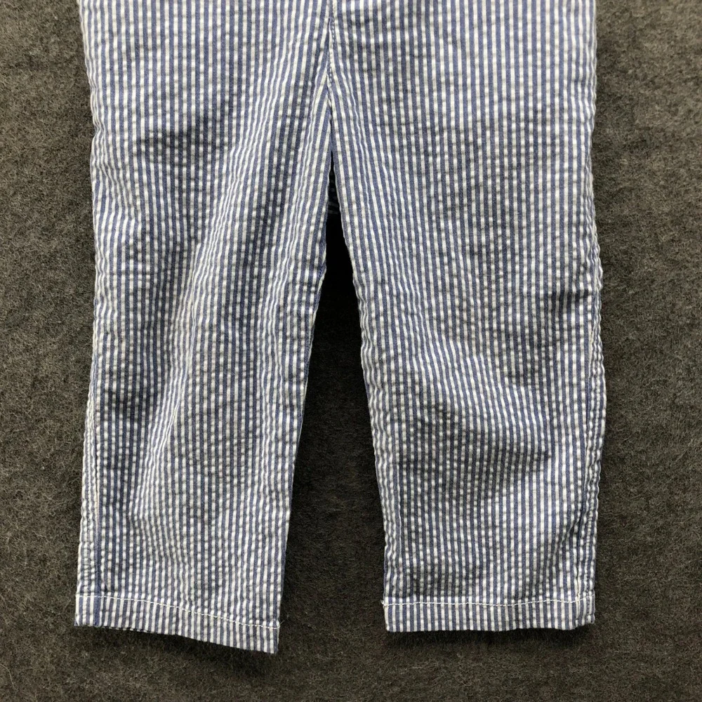 Ralph Lauren Baby Boys 18M Seersucker Dress Pants‎ Blue White Striped Trouser